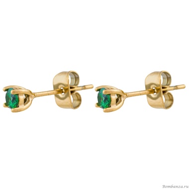 Пусеты Fiore Luna, GREEN